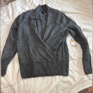 1. State Charcoal Open Front Cardigan
